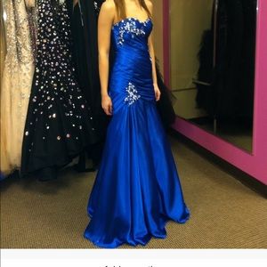 Prom dress. Royal blue. Size 0 corset back